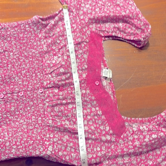 AMERICAN EAGLE CROP TOP SIZE M LS SCOOP LACE FLIRTY CROPPED PEASANT STYLE - Picture 12 of 16